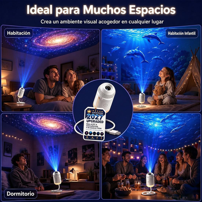 Proyector de Galaxia + Luz Nocturna