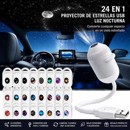 Proyector de Galaxia + Luz Nocturna