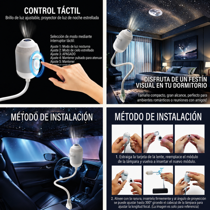 Proyector de Galaxia + Luz Nocturna
